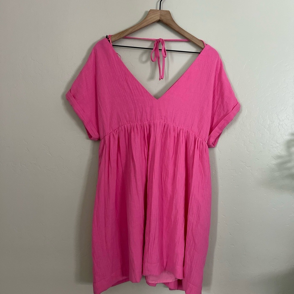 NWT Day+Moon Dress Babydoll Pink Oversized Medium - Picture 6 of 9